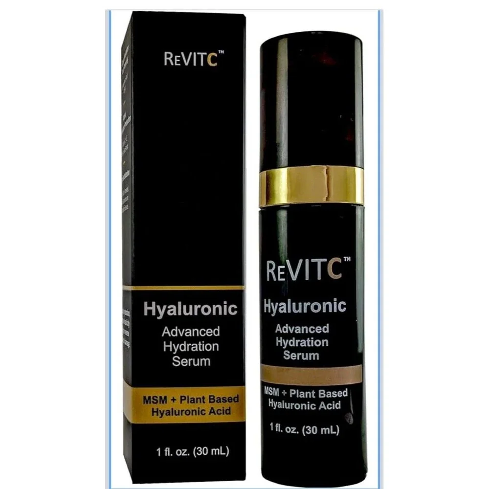 ReVitC Vitamin C Anti-Aging Super Serum Face Neck Hyaluronic & Ferulic Acid MSM